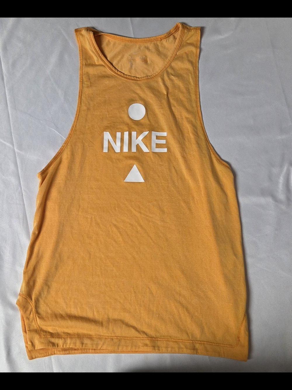 Nike Women's Icon Clash Dri-Fit Sportswear Performance Running Orange Tank XS